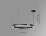 C Ring LED Pendant Light – Dimmable Nordic Hanging Lamp for Dining & Bedroom Spaces - Samanta Factory