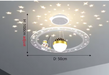 Modern Flush Mount LED Chandelier – Remote-Control Dimmable Ceiling Light - Samanta Factory