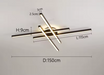 LED Ceiling Light – Modern 4-Bulb Aluminum Fixture for Living Spaces - Samanta Factory