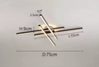 LED Ceiling Light – Modern 4-Bulb Aluminum Fixture for Living Spaces - Samanta Factory