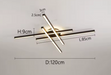 LED Ceiling Light – Modern 4-Bulb Aluminum Fixture for Living Spaces - Samanta Factory