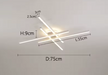 LED Ceiling Light – Modern 4-Bulb Aluminum Fixture for Living Spaces - Samanta Factory
