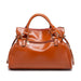 PU Leather Bucket Bag – Soft Casual Design with Zipper Closure SF