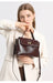 Women’s  Leather Shoulder Bag – Compact Casual Satchel SF