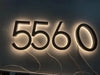LED House Numbers – Backlit Stainless Steel Address Sign SF