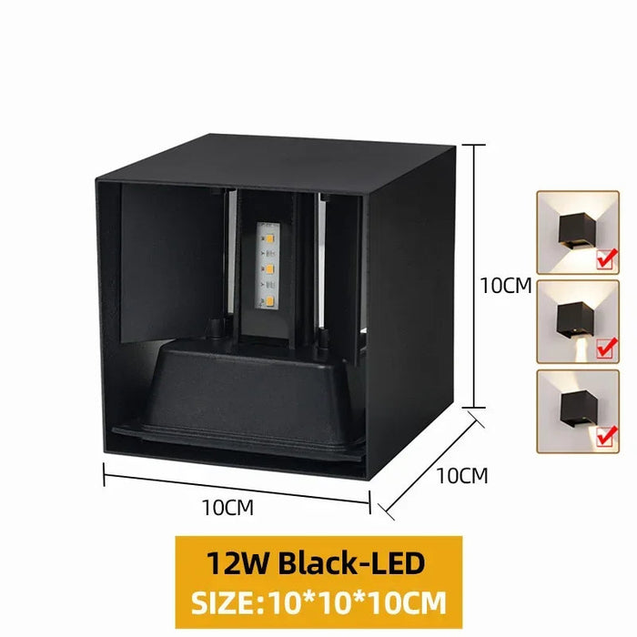 Outdoor LED Wall Light – Adjustable Beam IP65 Waterproof SF