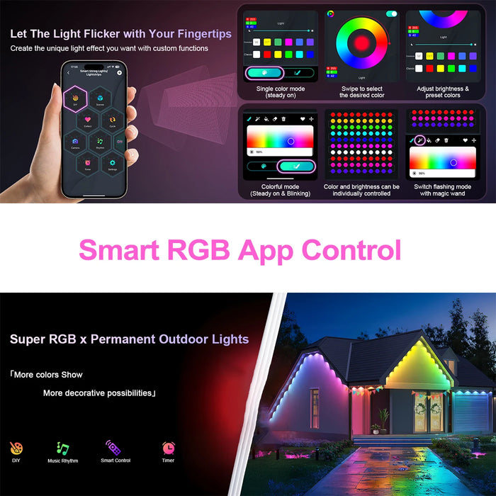 Phantom Beads RGBIC – 16 Million Colours Outdoor LED Lights - Samanta Factory