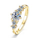 Ehhai Certified D Color VVS1 Lab Created Imitation Diamond Moissanite Ring for Women Engagement Rings Wedding Fine Jewelry Gifts SF