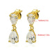 Moissanite Drop Earrings in 925 Sterling Silver | GRA Certified D Color VVS1 SF