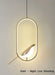 Bird Pendant Light – Modern Gold & Silver Hanging Lamp with Rotatable Magpie Design - Samanta Factory