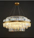 Modern Luxury LED Crystal Chandelier – Dimmable Remote-Controlled Ceiling Light - Samanta Factory