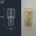 Crystal Wall Lamp – Modern Gold LED Lighting for Dining & Bedroom - Samanta Factory