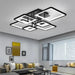LED Ceiling Light – Modern Geometric Design with Remote Dimming - Samanta Factory