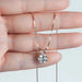 Moissanite Pendant Necklace – D-Color Round Solitaire SF