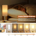 Bedside Table Lamp – Dimmable Lighting with USB-A & USB-C Charging Ports - Samanta Factory