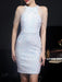 Sequin Mini Dress – Halter Neck & Slim Fit - Samanta Factory