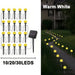 Decorative Solar-Powered LED Pathway Lights with 8 Modes and Bubble Ball Design - Samanta Factory