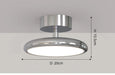 Modern Surface-Mounted Ceiling Light – Remote-Controlled LED Fixture for Bedrooms and Living - Samanta Factory