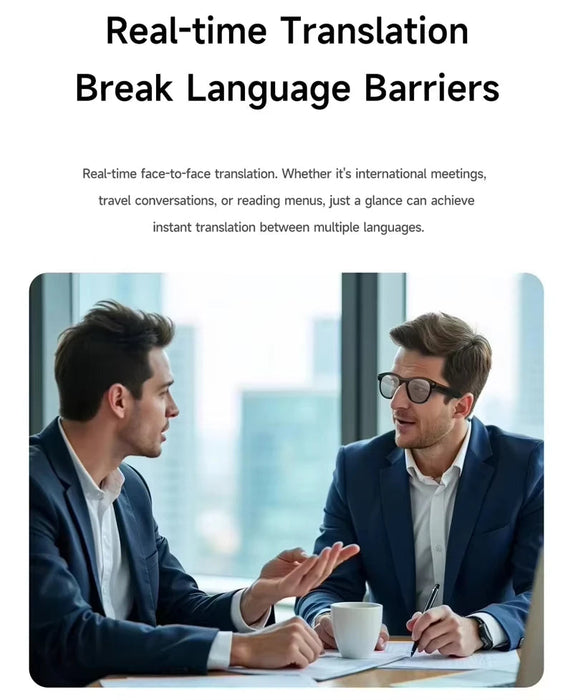 8K AI Smart Glasses with Camera & Translation – Bluetooth Calling Voice Assistant Eyewear SF