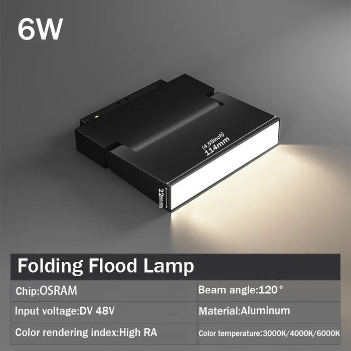 Magnetic LED Track Spotlight – 48V Linear Ceiling Light - Samanta Factory