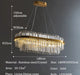 Modern Luxury LED Crystal Chandelier – Dimmable Remote-Controlled Ceiling Light - Samanta Factory