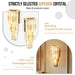 Crystal Wall Sconce – Luxurious 3- or 5-Tier LED Lighting with Gold Finish - Samanta Factory