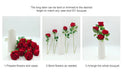 Velvet Artificial Roses – Real Touch 50PCS Bouquet for DIY & Decor Samanta Factory