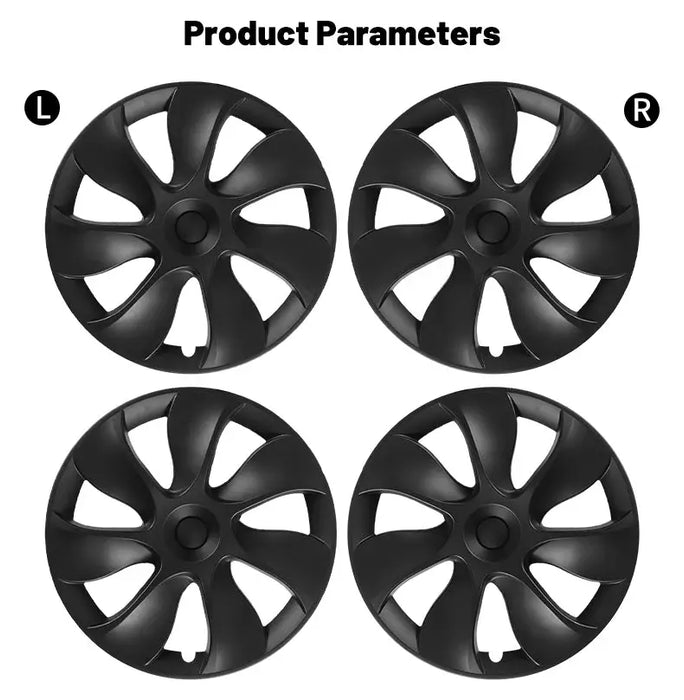 4PCS 19 Inch Cyclone Style Wheel Covers for Tesla Model Y (2020-2024) Right & Left Automobile Accessories Hubcaps Replacement - Samanta Factory