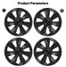 4PCS 19 Inch Cyclone Style Wheel Covers for Tesla Model Y (2020-2024) Right & Left Automobile Accessories Hubcaps Replacement - Samanta Factory