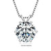 Moissanite Pendant Necklace – D-Color Round Solitaire SF