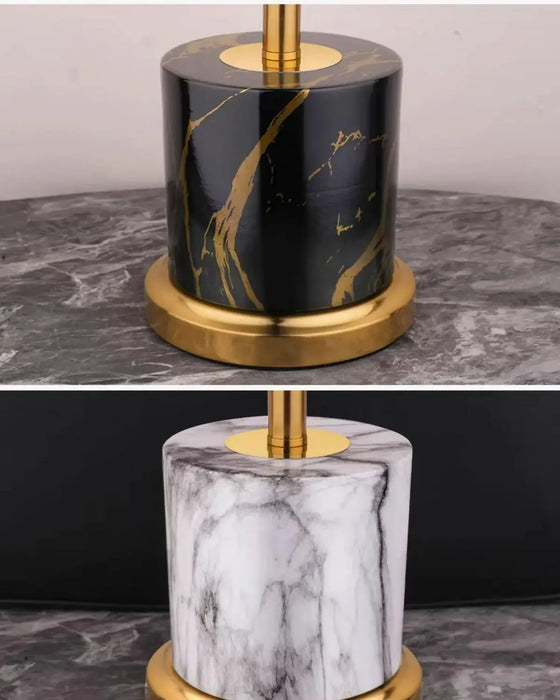 Contemporary LED Floor Lamp – Touch Control with Plated Metal Design - Samanta Factory