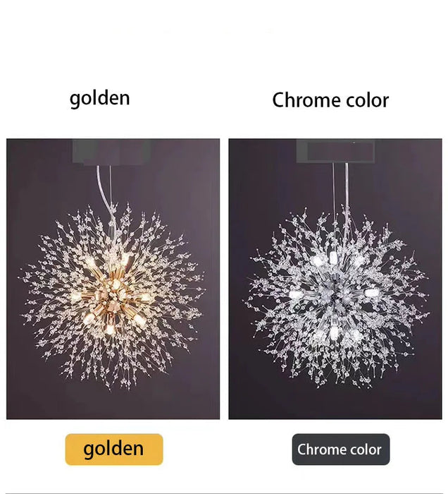Crystal Dandelion Pendant Light – Modern LED Chandelier for Living Room, Restaurant & Bar Samanta Factory