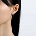 14K Gold Moissanite Stud Earrings – 0.5CT–3CT VVS1 Round Cut AU585 Certified SF