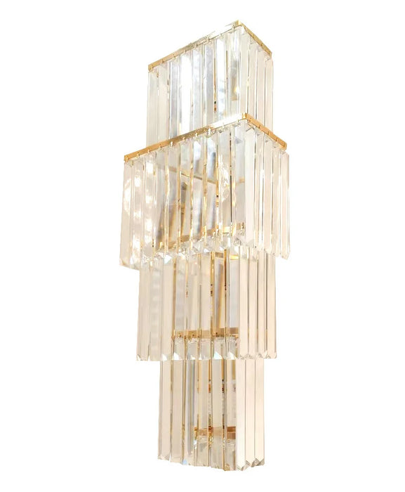 Crystal Wall Lamp – Modern Gold LED Lighting for Dining & Bedroom - Samanta Factory
