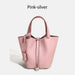 Cowhide Leather Bucket Bag – Soft Fashion for Four Seasons SF