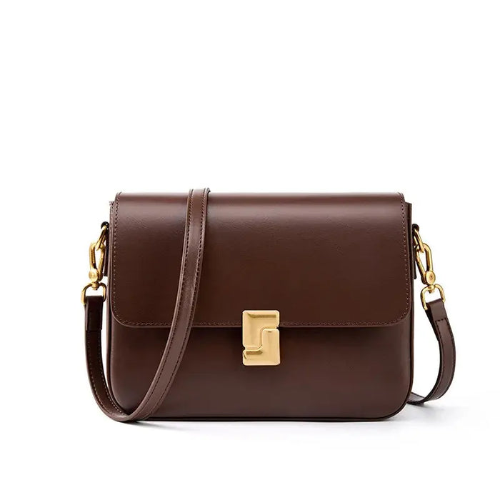 Split Leather Satchel Bag – Moderate Hardness for Women SF