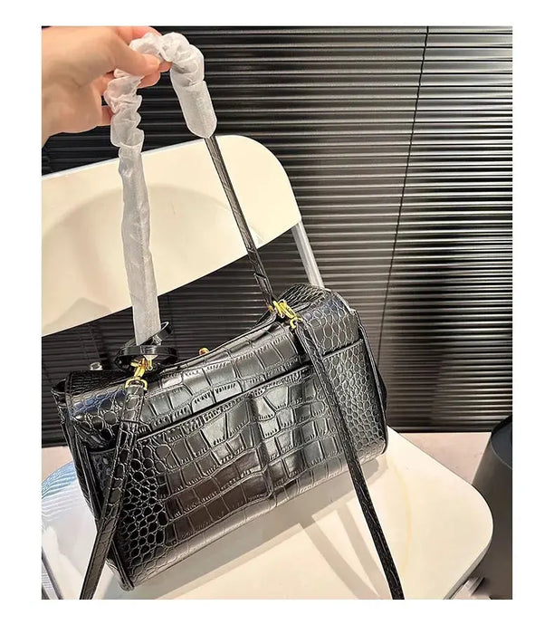 Urban Crossbody Bag - Lock Buckle Minimalist Design SF