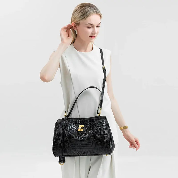 Denim Shoulder Bag - Soft Casual Tote Design SF