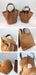 Cowhide Leather Bucket Bag – Soft Fashion for Four Seasons SF