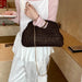 Retro Woven Straw Crossbody Bag – Women's Rattan Beach Shoulder Bag for Vacation & Travel SF