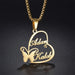 Custom Name Crown Necklace- Trendy Crown Name Necklace in Gold, Silver & Rose Gold SF