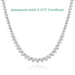 Moissanite Pendant Necklace – D-Color VVS1 Water Drop in 925 Sterling Silver SF