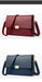 Women’s Genuine Leather Shoulder Bag – Square Ruched Handbag with Hasp Closure - Samanta Factory