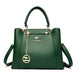 Women’s Soft PU Leather Handbag – Fashionable Casual Tote with Sequined Detail - Samanta Factory