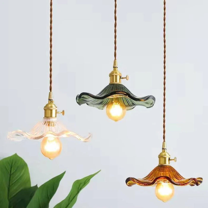 Art Deco copper pendant ceiling light for living room and bedroom décor