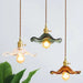 Art Deco copper pendant ceiling light for living room and bedroom décor