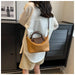 Compact Unisex Barrel-Shaped Crossbody Bag with Modern Flap Design - Samanta Factory