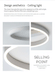 LED Ceiling Light – Modern Surface-Mounted Design with Dimmable Remote Control - Samanta Factory