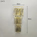 Crystal Wall Lamp – Modern Gold LED Lighting for Dining & Bedroom - Samanta Factory