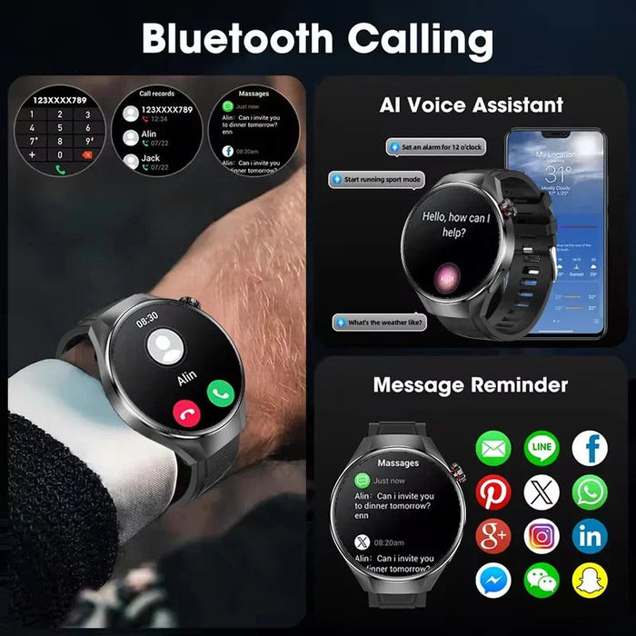 GPS IP68 waterproof Smartwatch – AMOLED Display with Bluetooth Calling SF